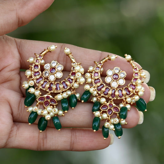Mughal Moon Earrings