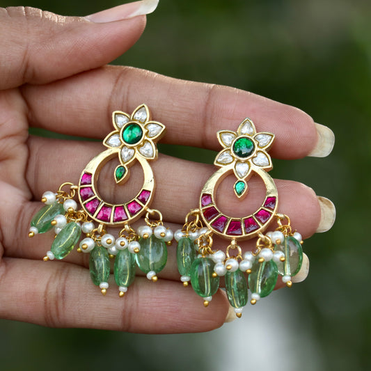 Noor-E-Chand Jadau Kundan Earrings