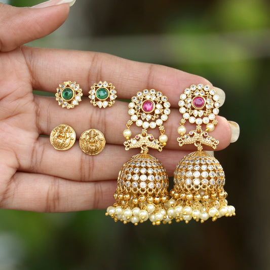 Rajwada  Interchangeable Jhumkas