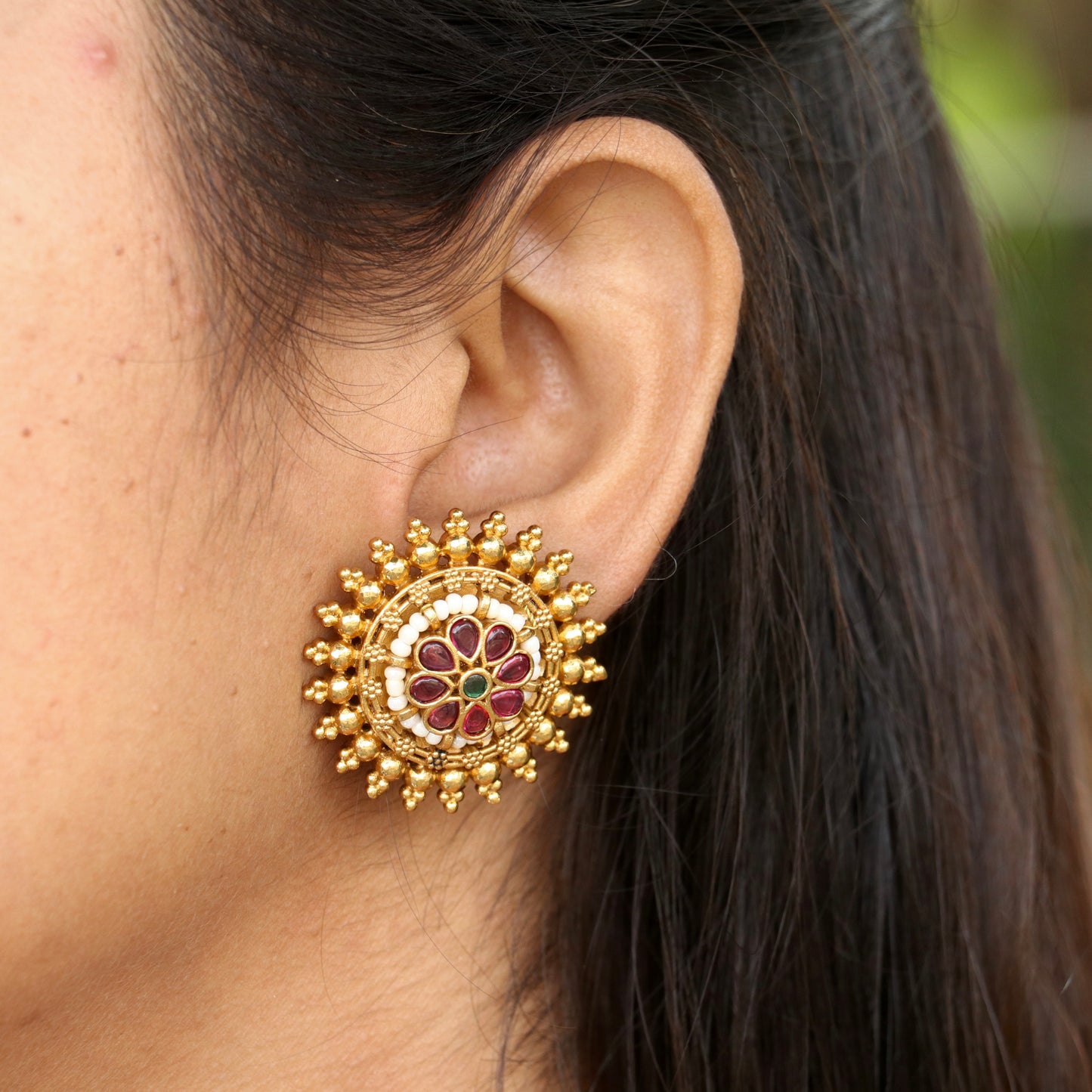 Suhagan Phool earrings