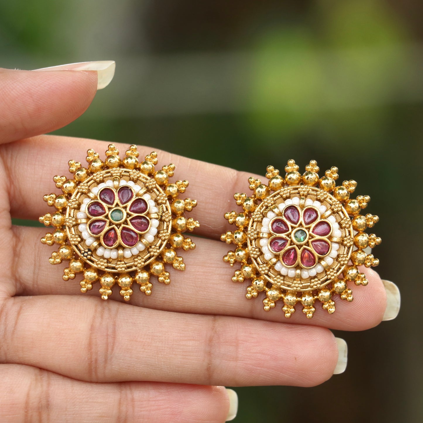 Suhagan Phool earrings