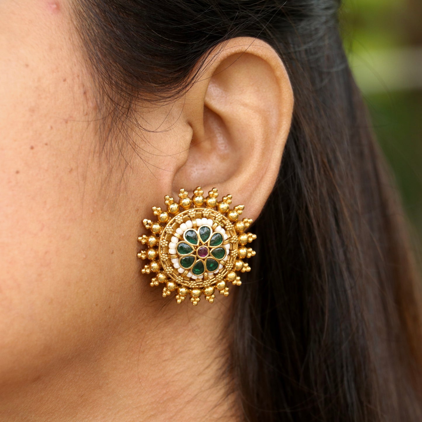 Suhagan Phool earrings