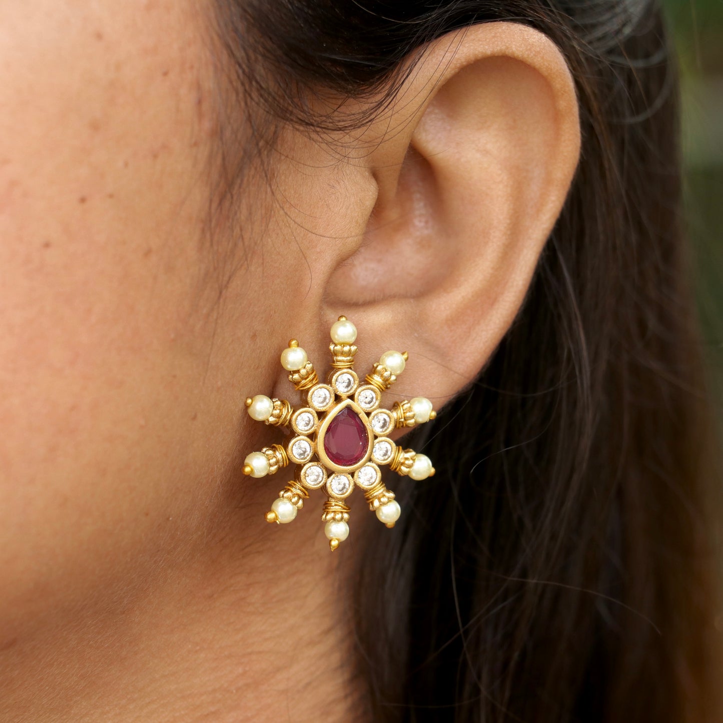 Aachal Sparkle Ear-Studs