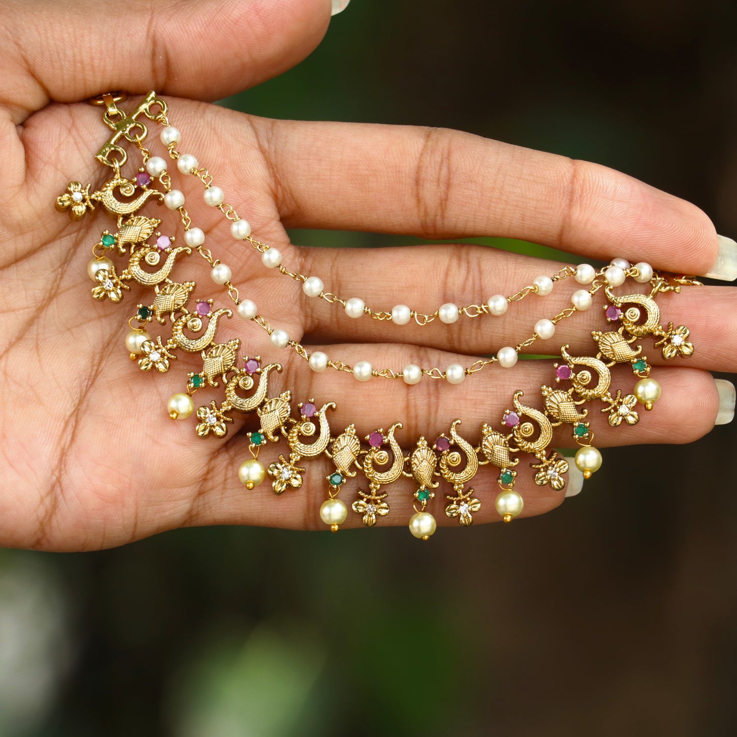 Kiran Pearl Mattal (Ear Chain)