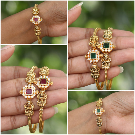 Rivaayat Gold Finish Kada Bangles