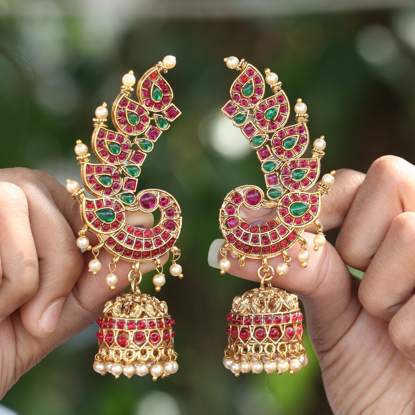 Rajwada Radiance Ear-Cuff Earrings