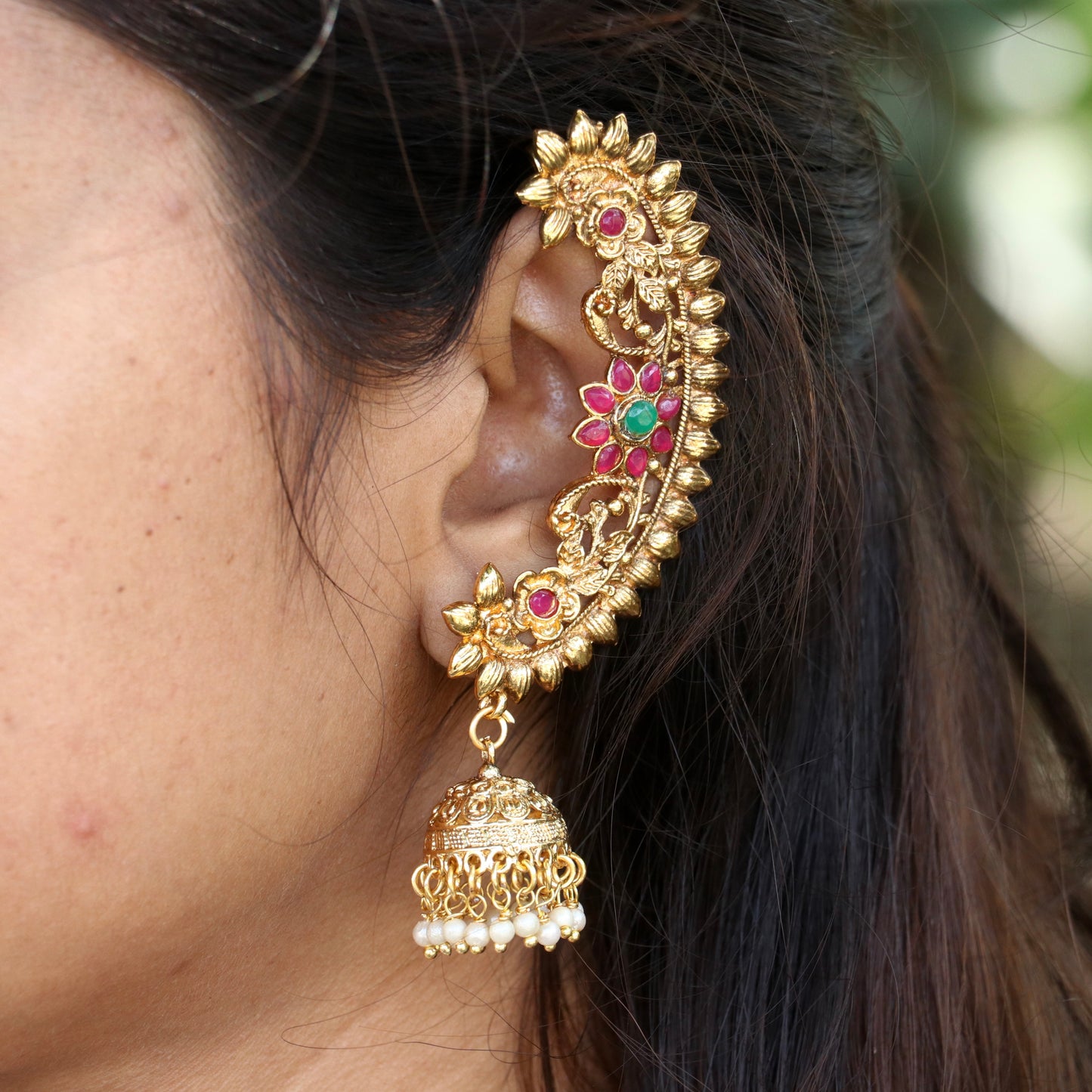 Simple Vanaja Ear-Cuff Earrings