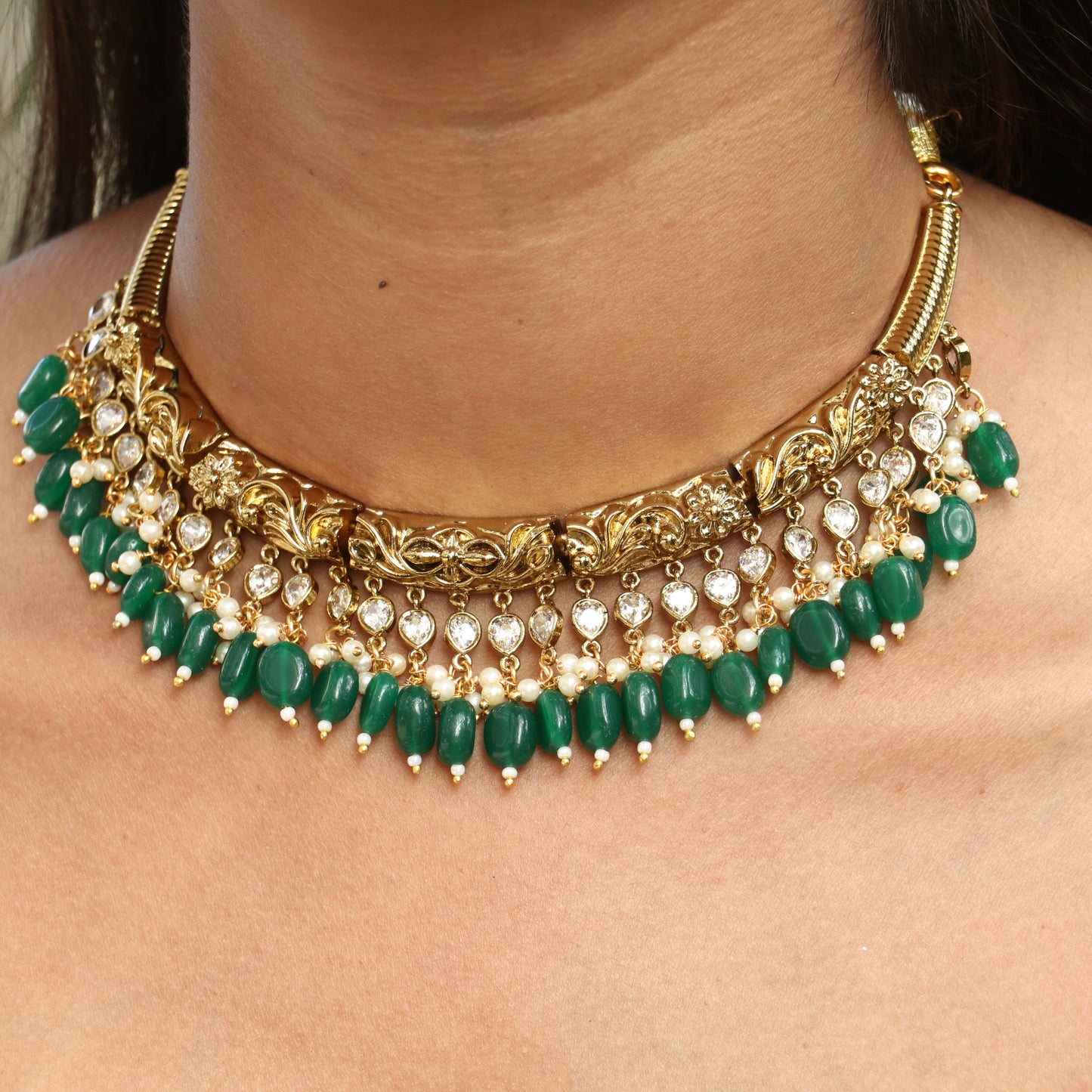 Ranihaar Royal Hasli Necklace - Colors Available