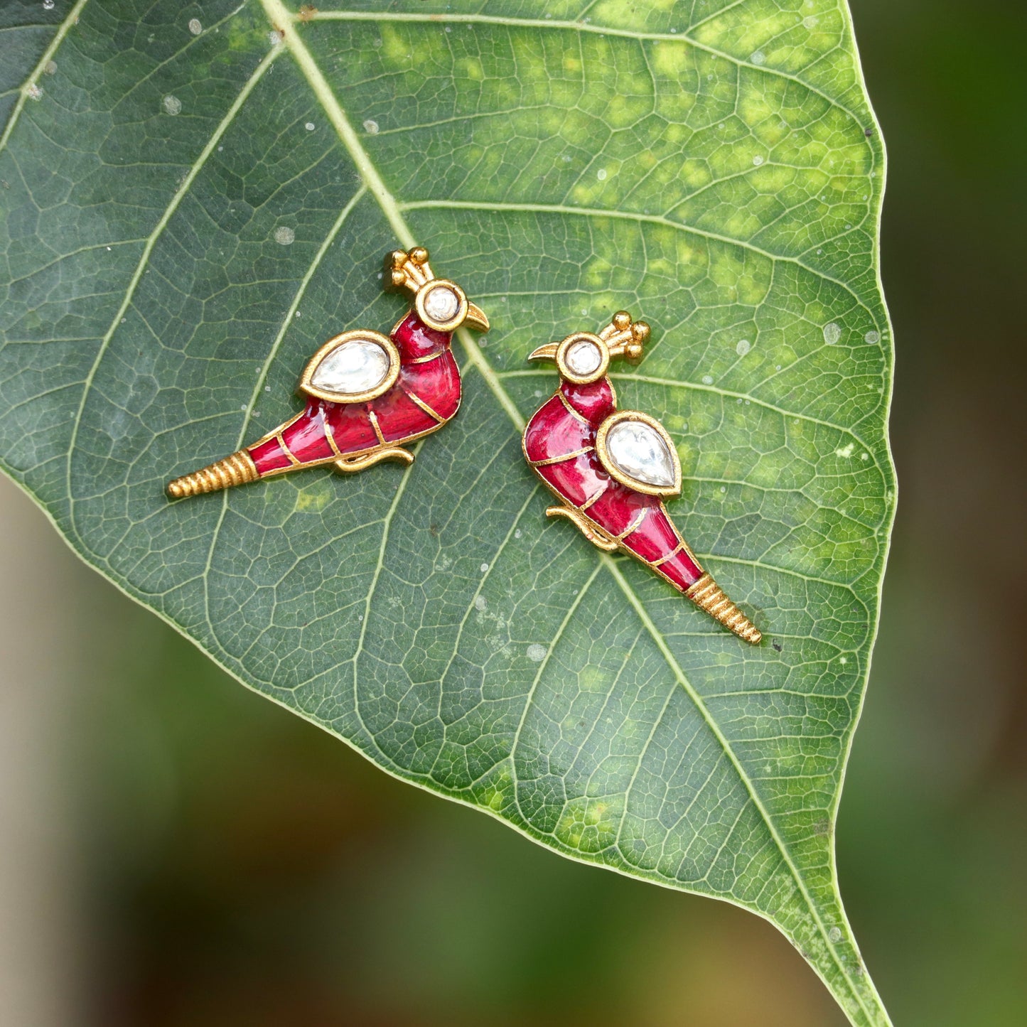 Royal Plumage Peacock Studs