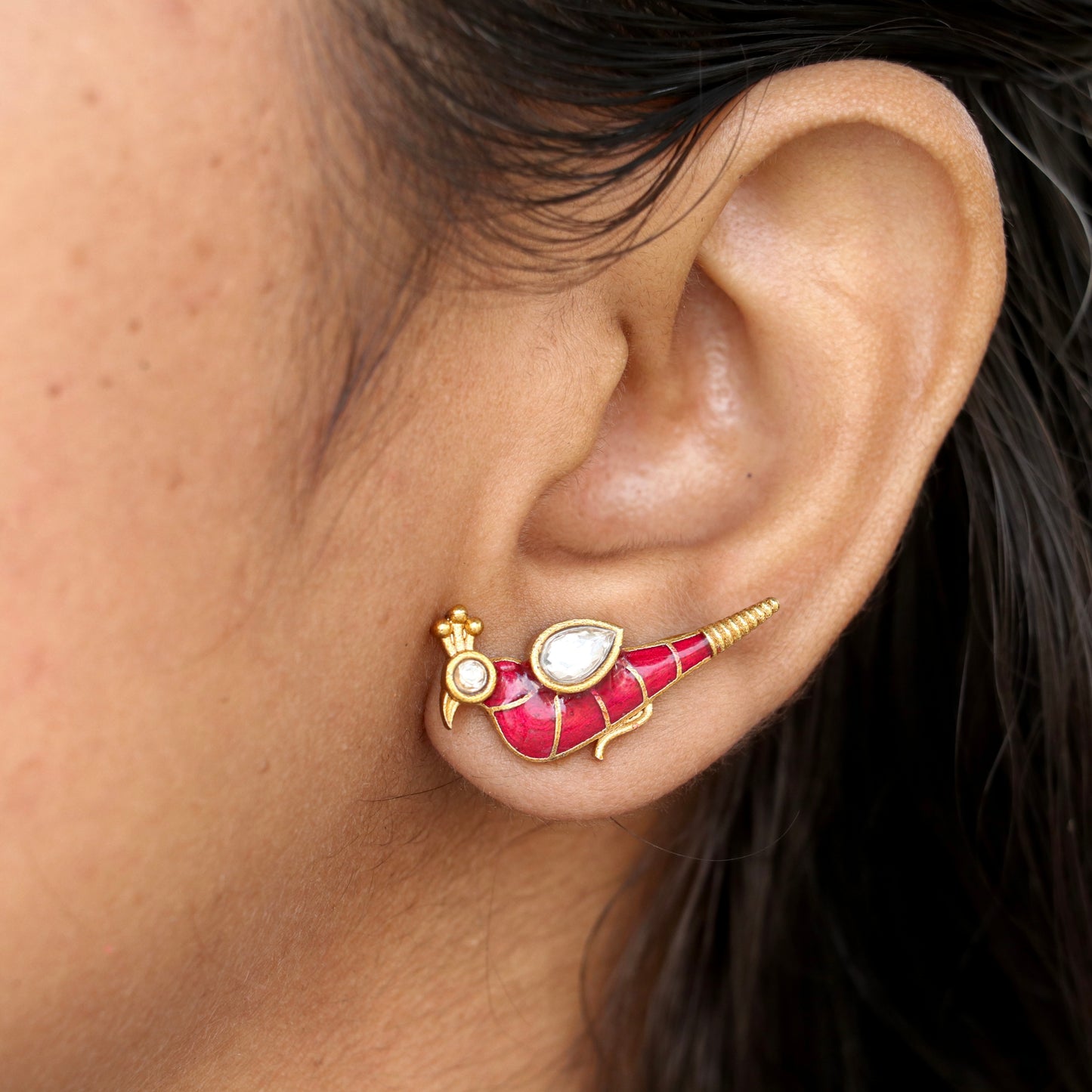 Royal Plumage Peacock Studs