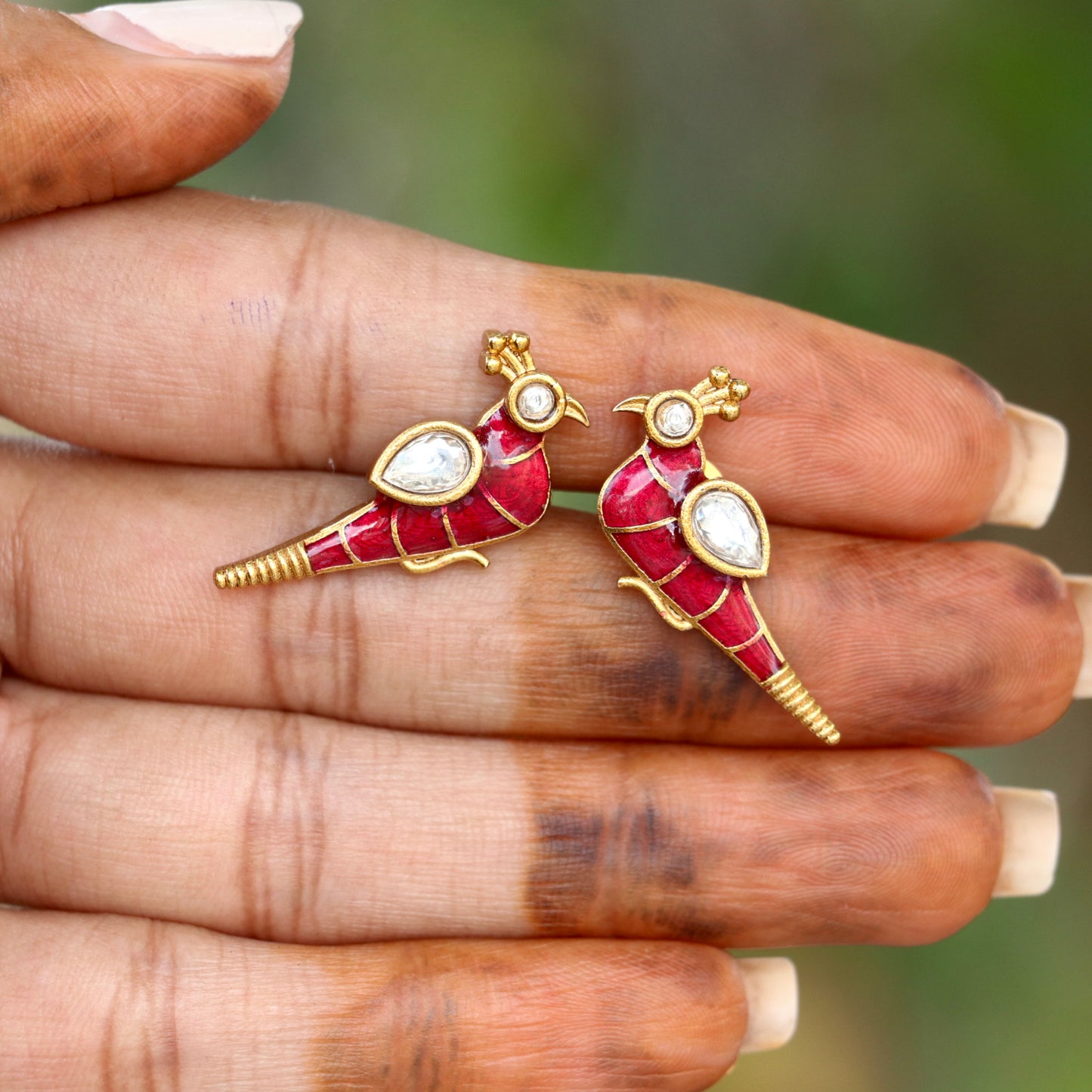 Royal Plumage Peacock Studs