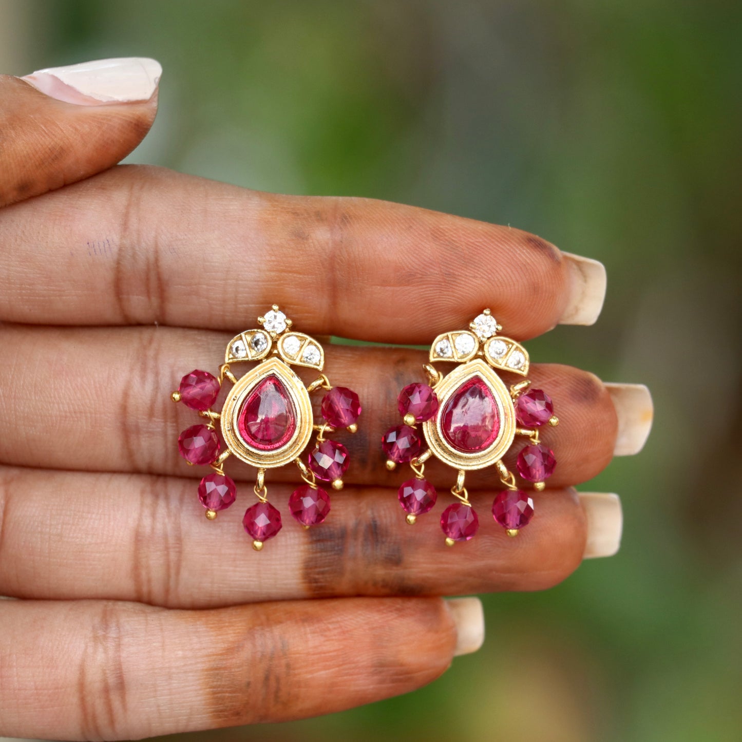 Rudrakshi Studs