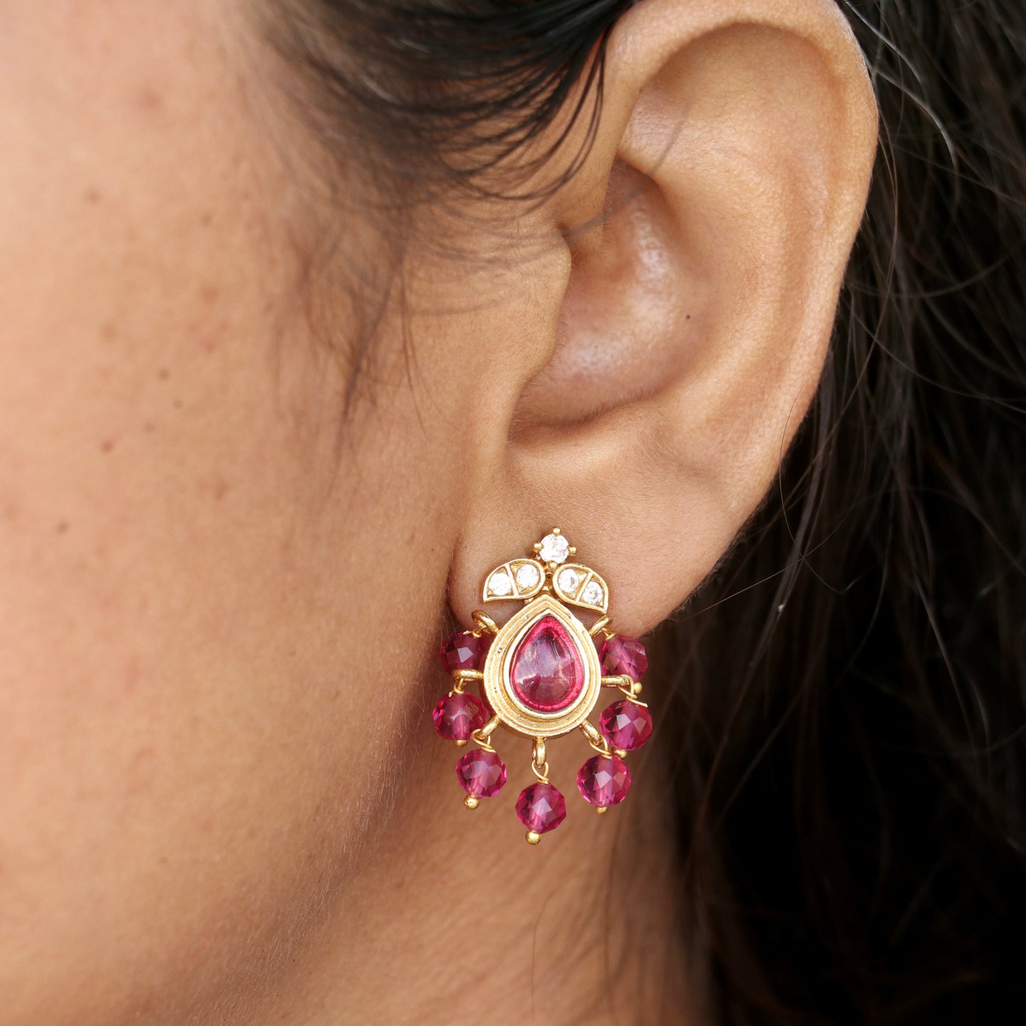 Rudrakshi Studs