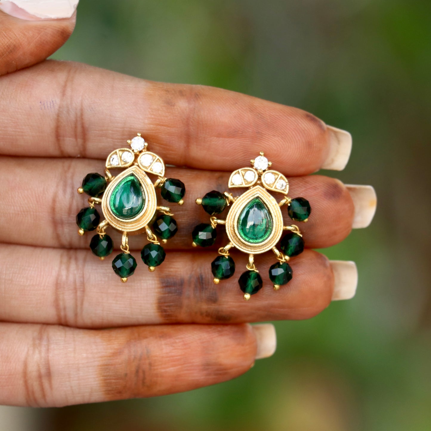 Rudrakshi Studs