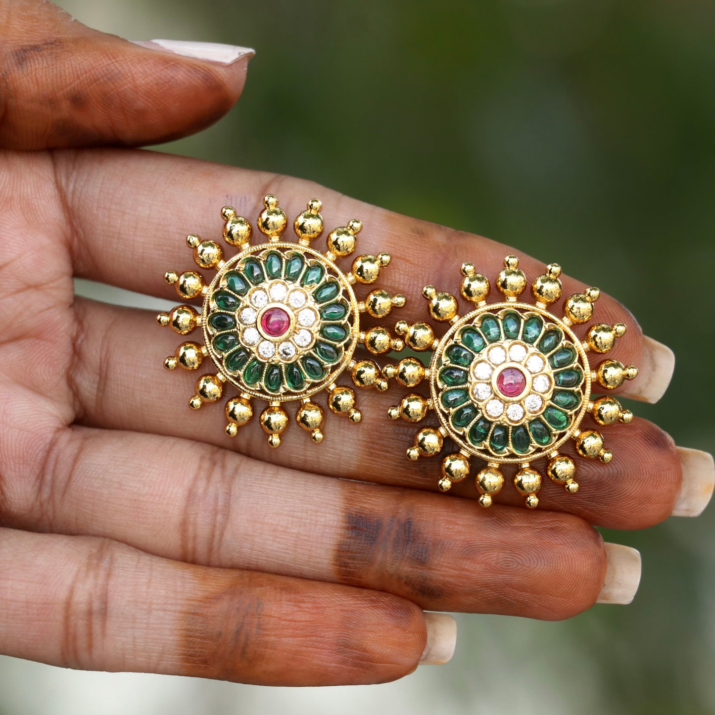 Sri Chakra Thodu studs