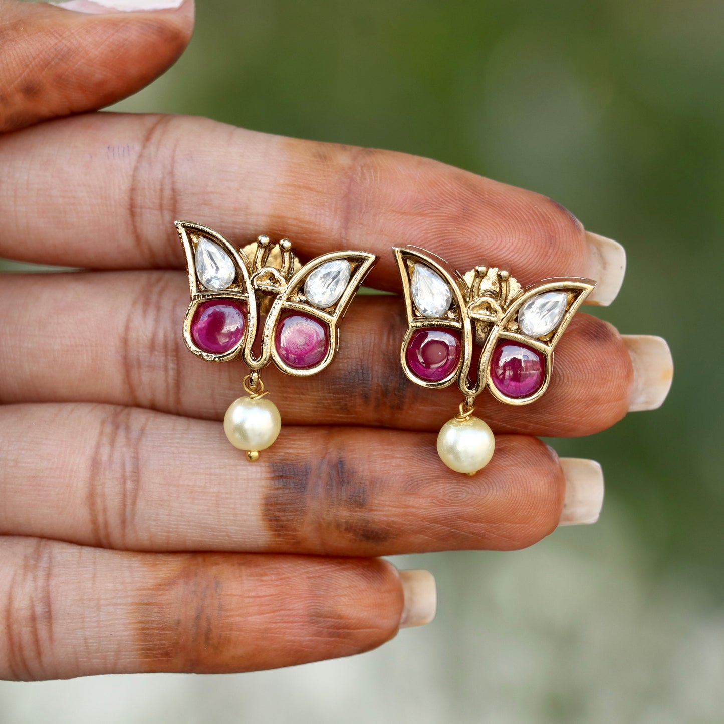 Butterfly Vaira Malar studs
