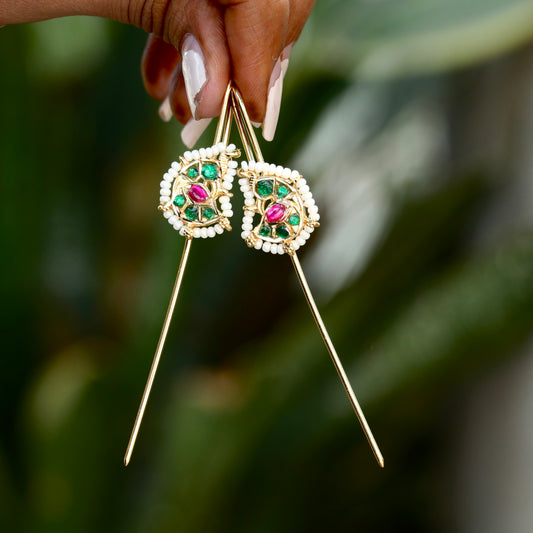 Kundan Mango Earrcuff