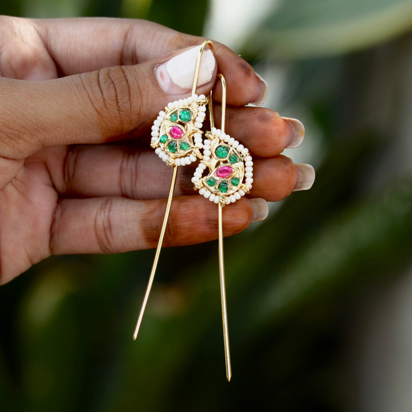 Kundan Mango Earrcuff