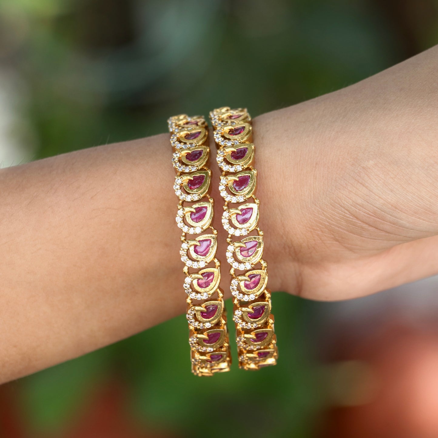 Ruby Kemp Stone Designer Bangles