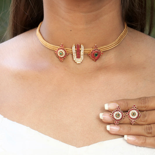 Tirupati Balaji Necklace Set