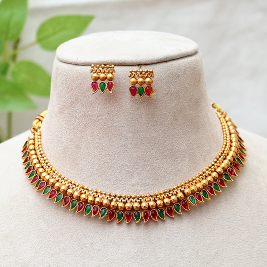 Riya Antique Gold Necklace