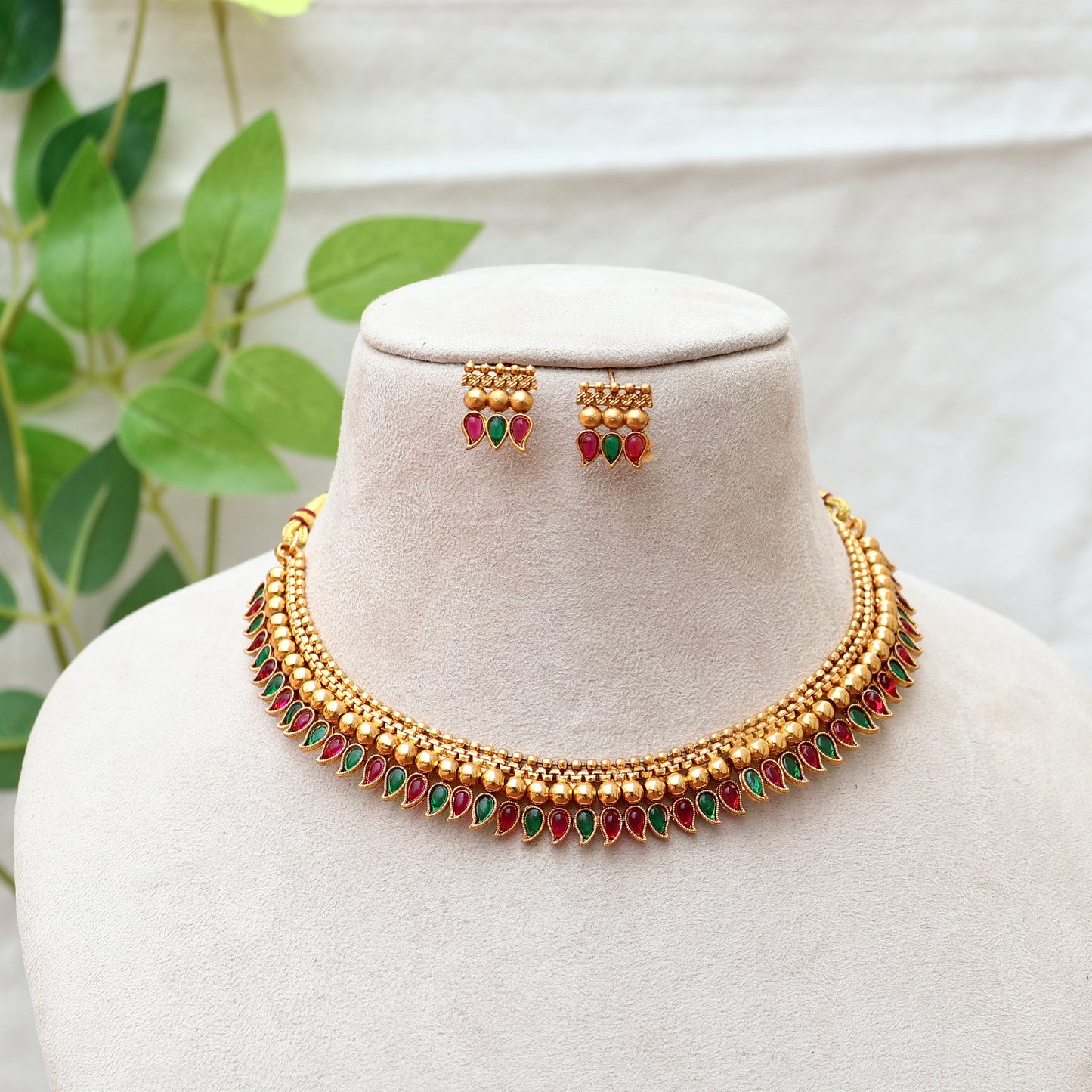 Riya Antique Gold Necklace