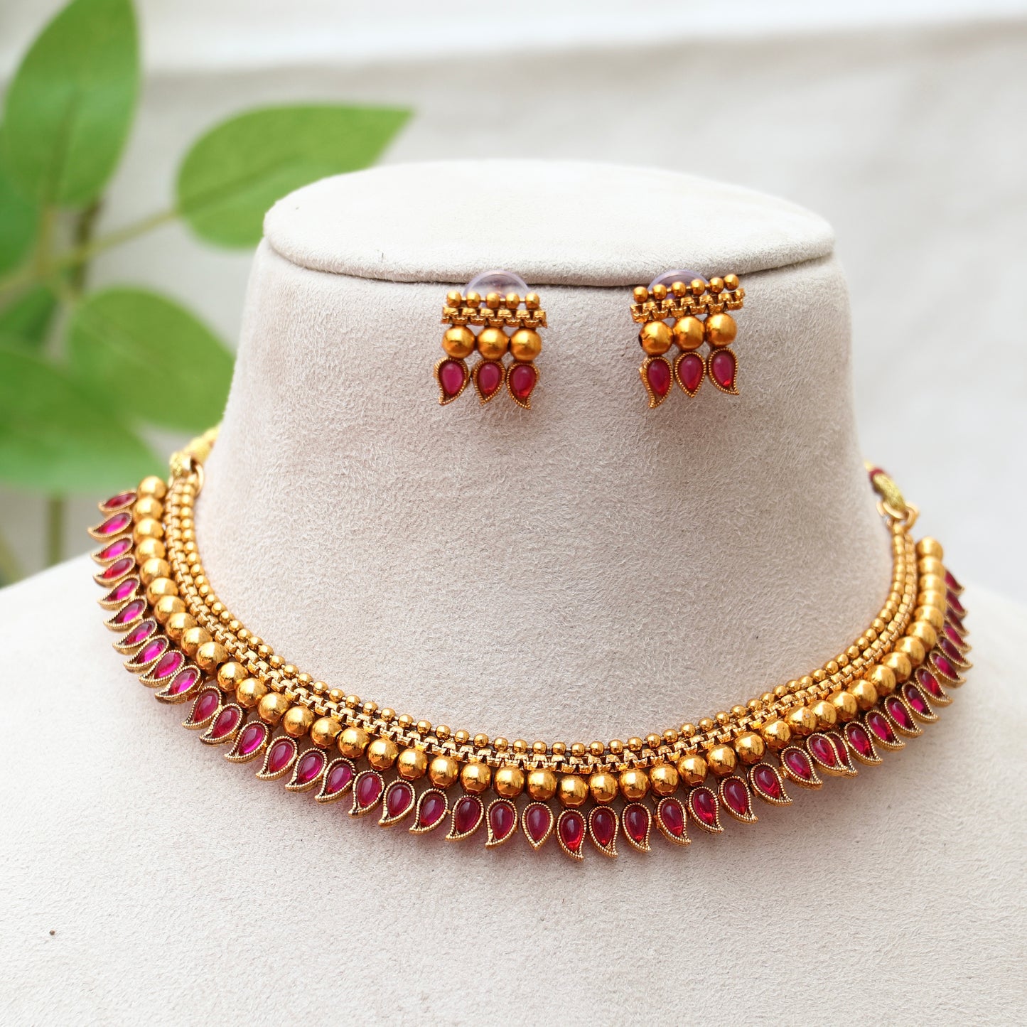Riya Antique Gold Necklace