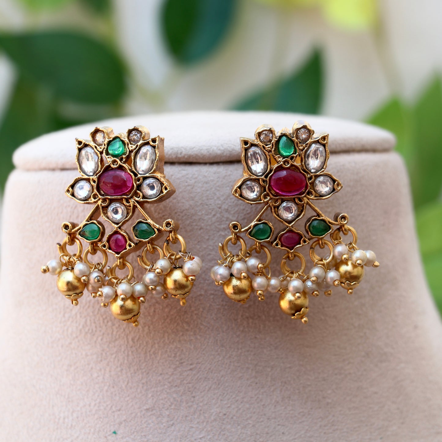 Multi-Color Kundan Stone Choker Set