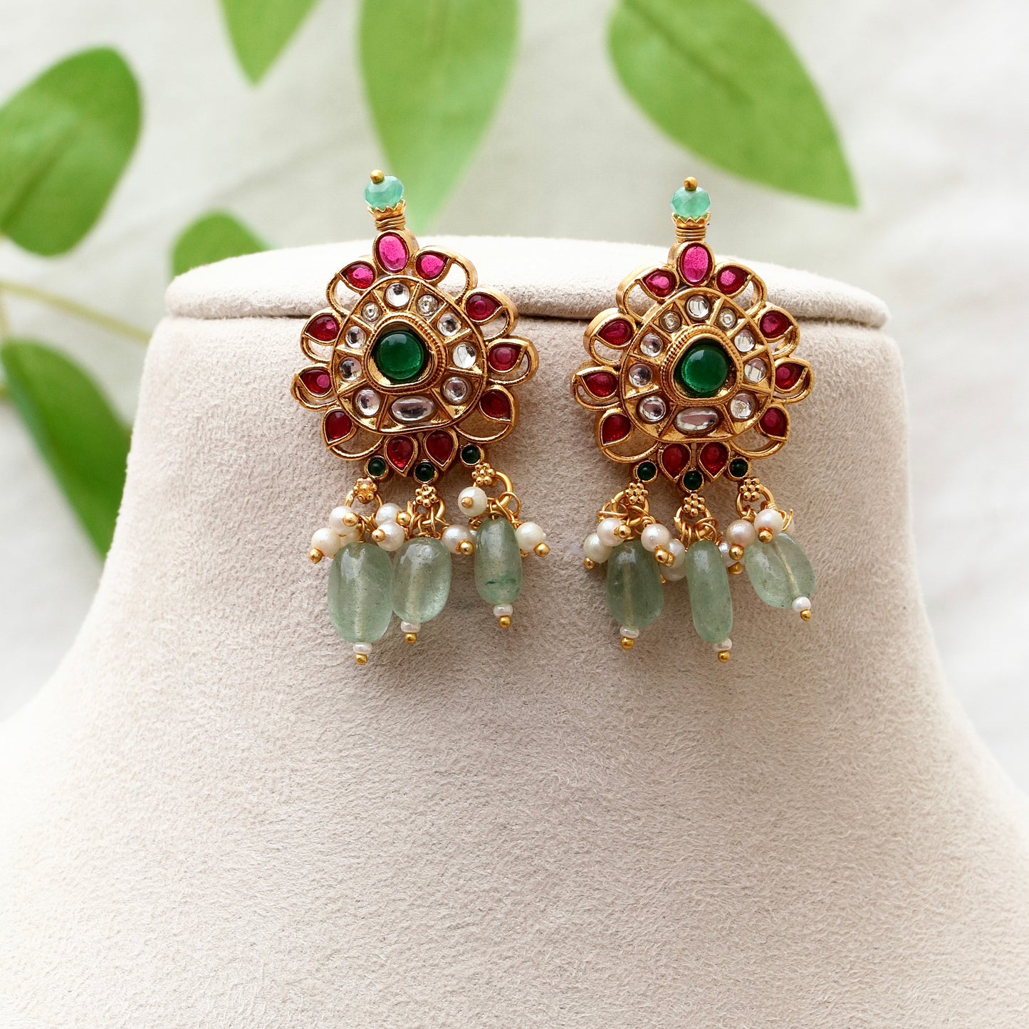 Bridan Kemp & Kundan Stone Choker Set