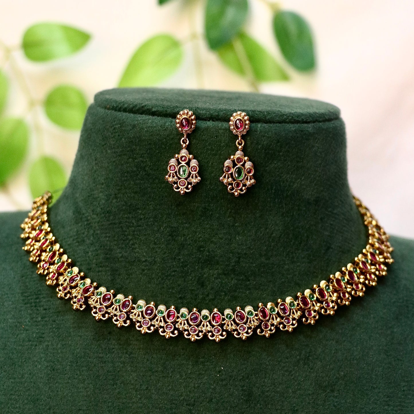 Bridal Simple Set Combo Necklace - Short / Long Necklace