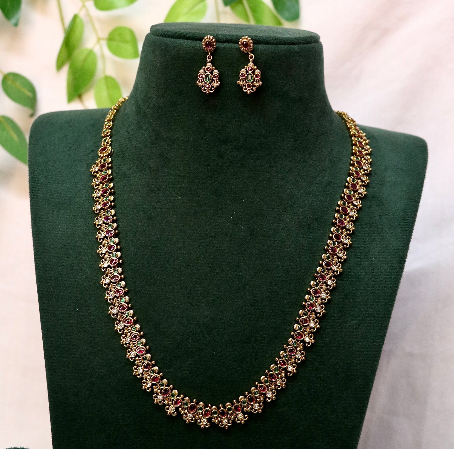 Bridal Simple Set Combo Necklace - Short / Long Necklace