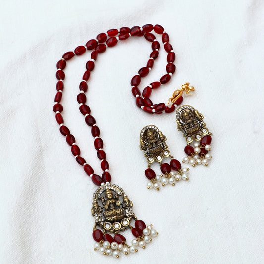 Lakshmi Pedant Mala Set