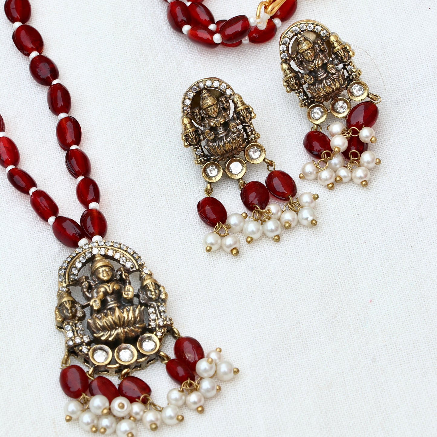 Lakshmi Pedant Mala Set