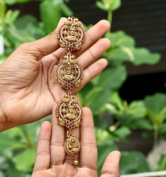 Stone Lakshmi Antique Jada Billa