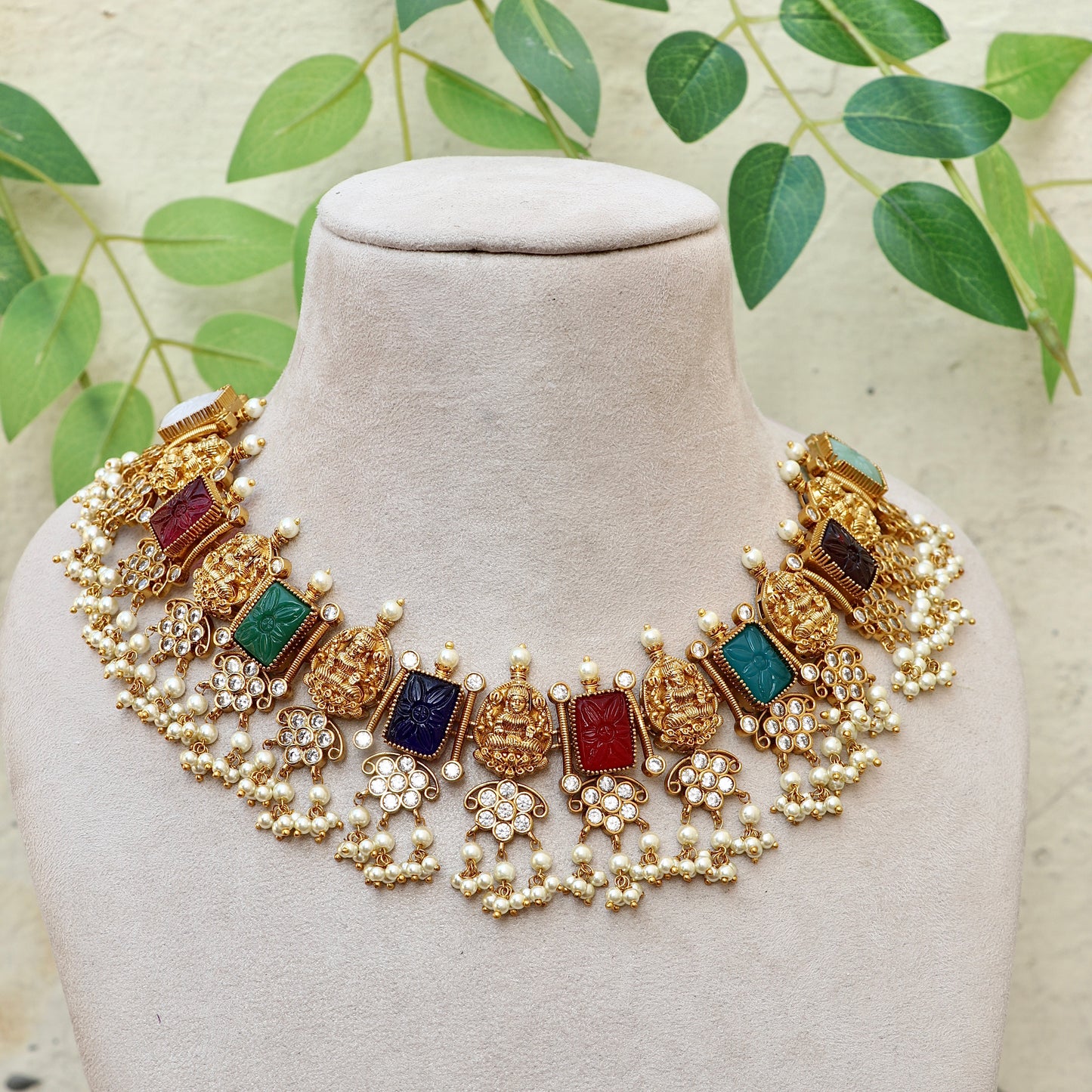 Lakshmi Navaratna Necklace