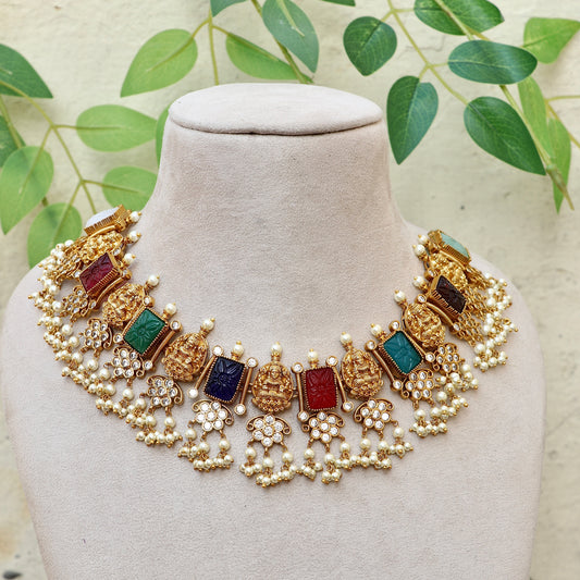 Lakshmi Navaratna Necklace