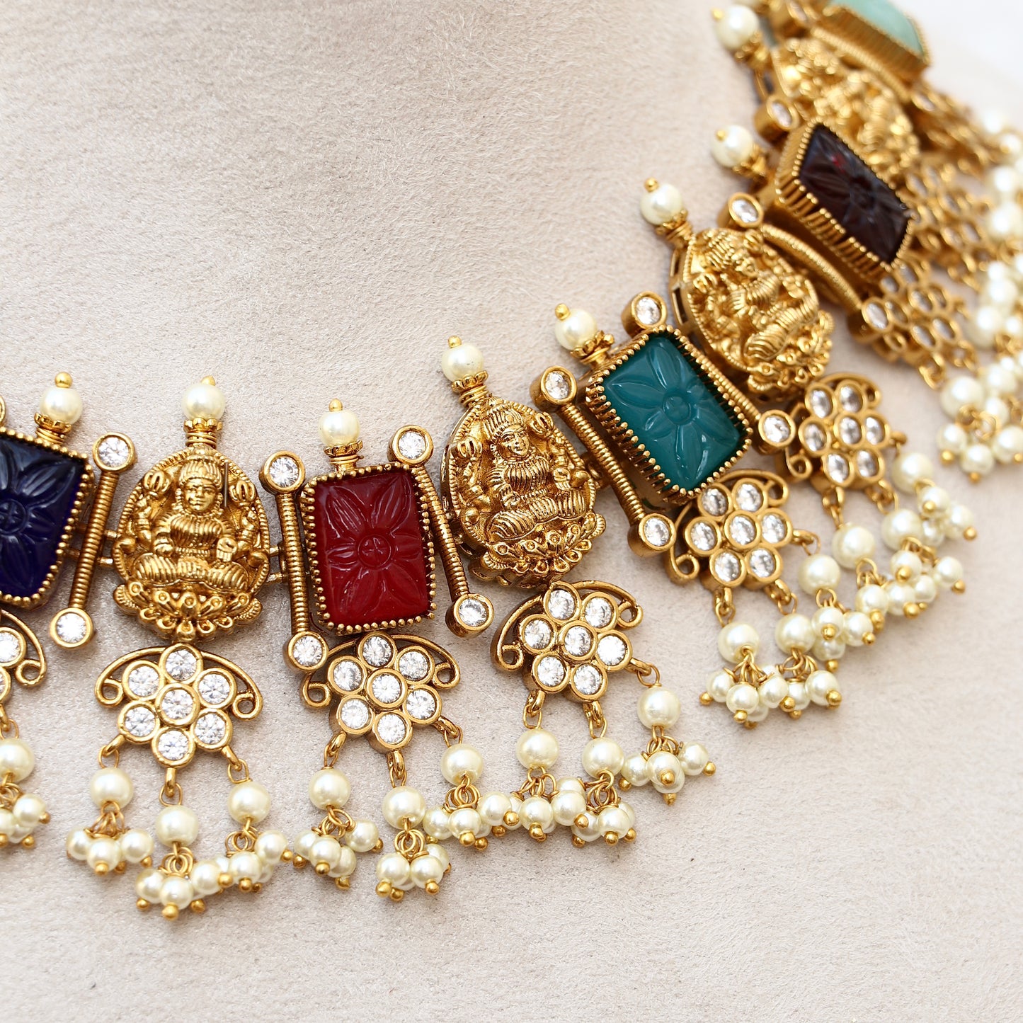 Lakshmi Navaratna Necklace