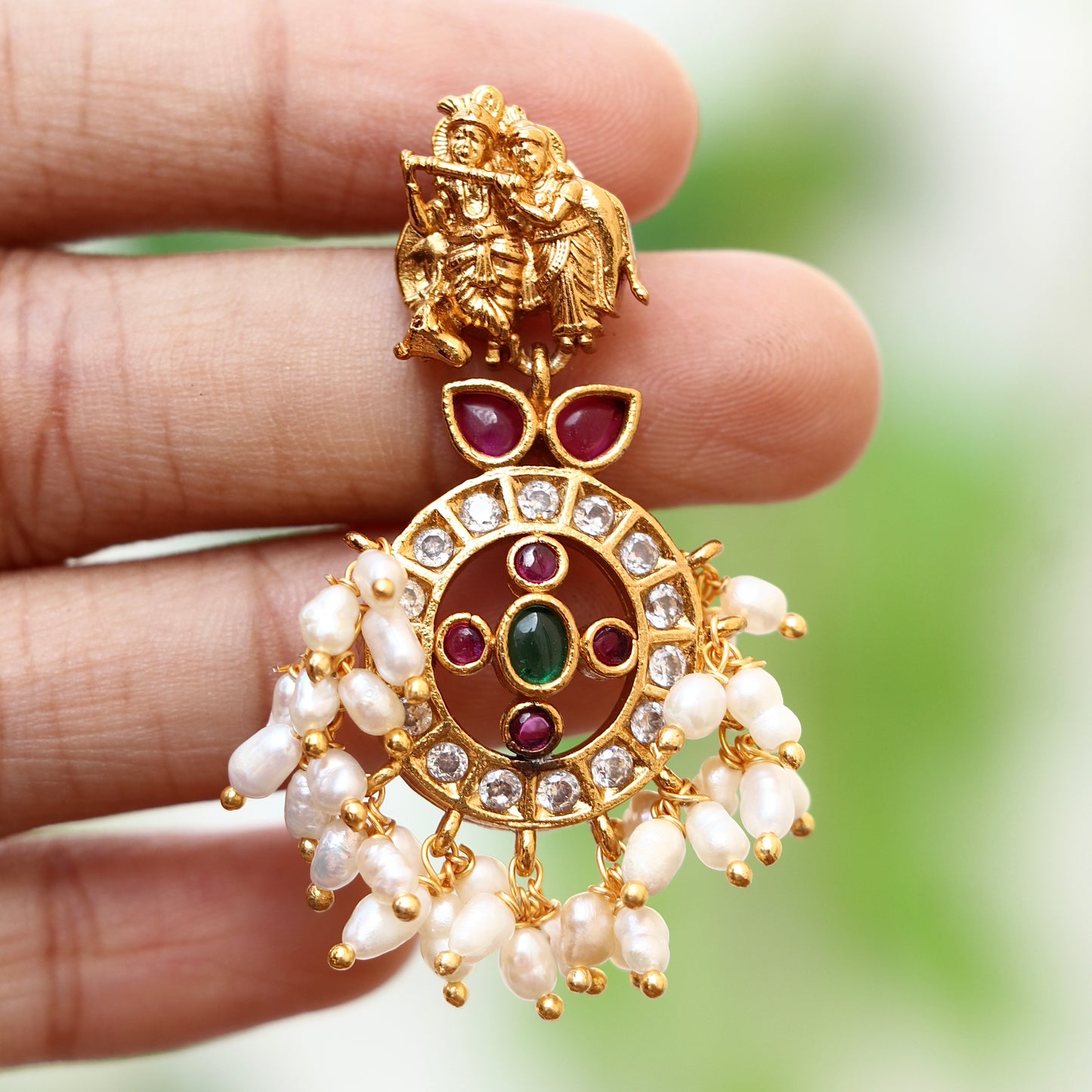 Stone Temple Earrings