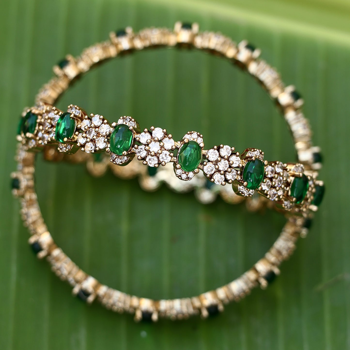 Emerald Victorian Bangles