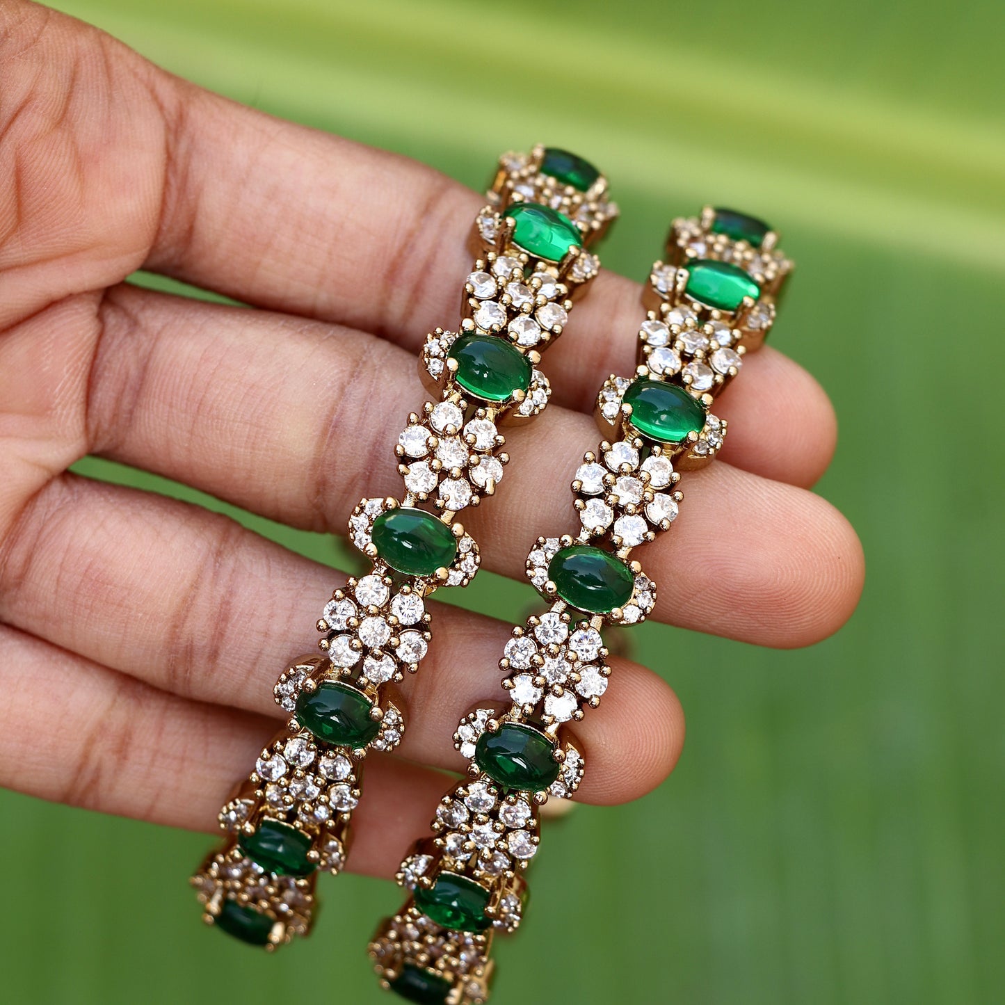 Emerald Victorian Bangles