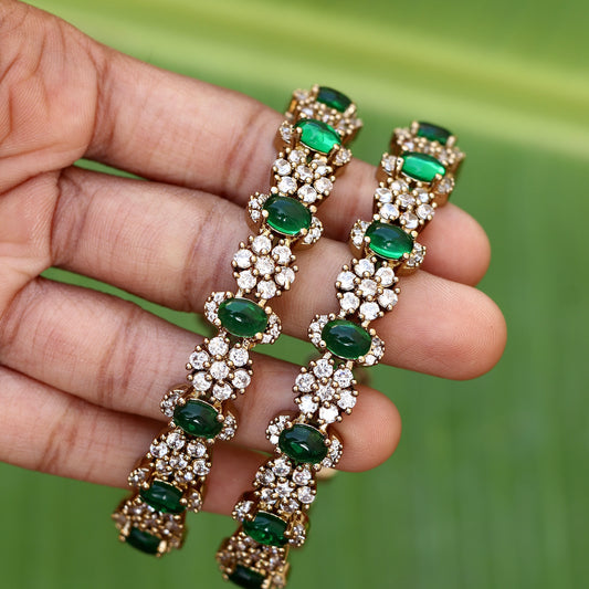 Emerald Victorian Bangles