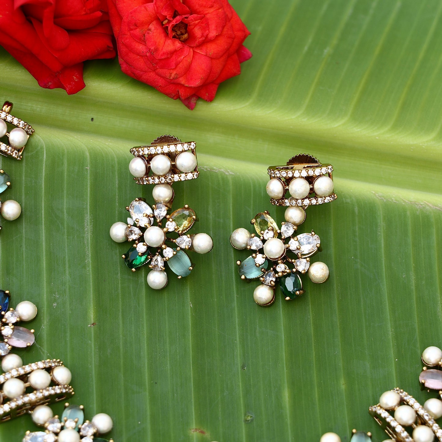 Stone Pearl Necklace