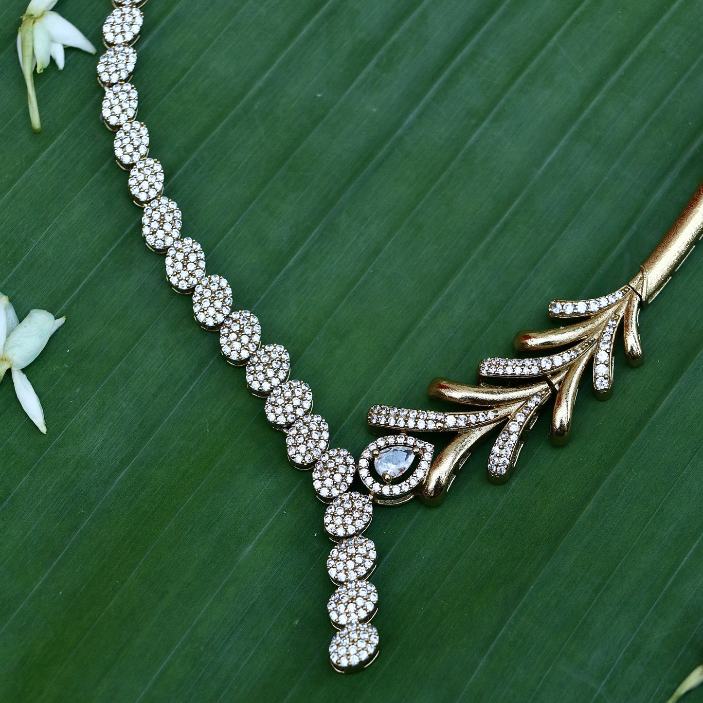 White Stone Necklace