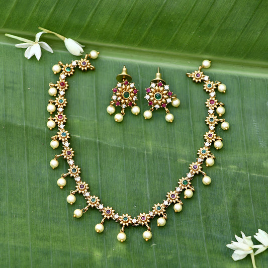 Pearl Stone Necklace