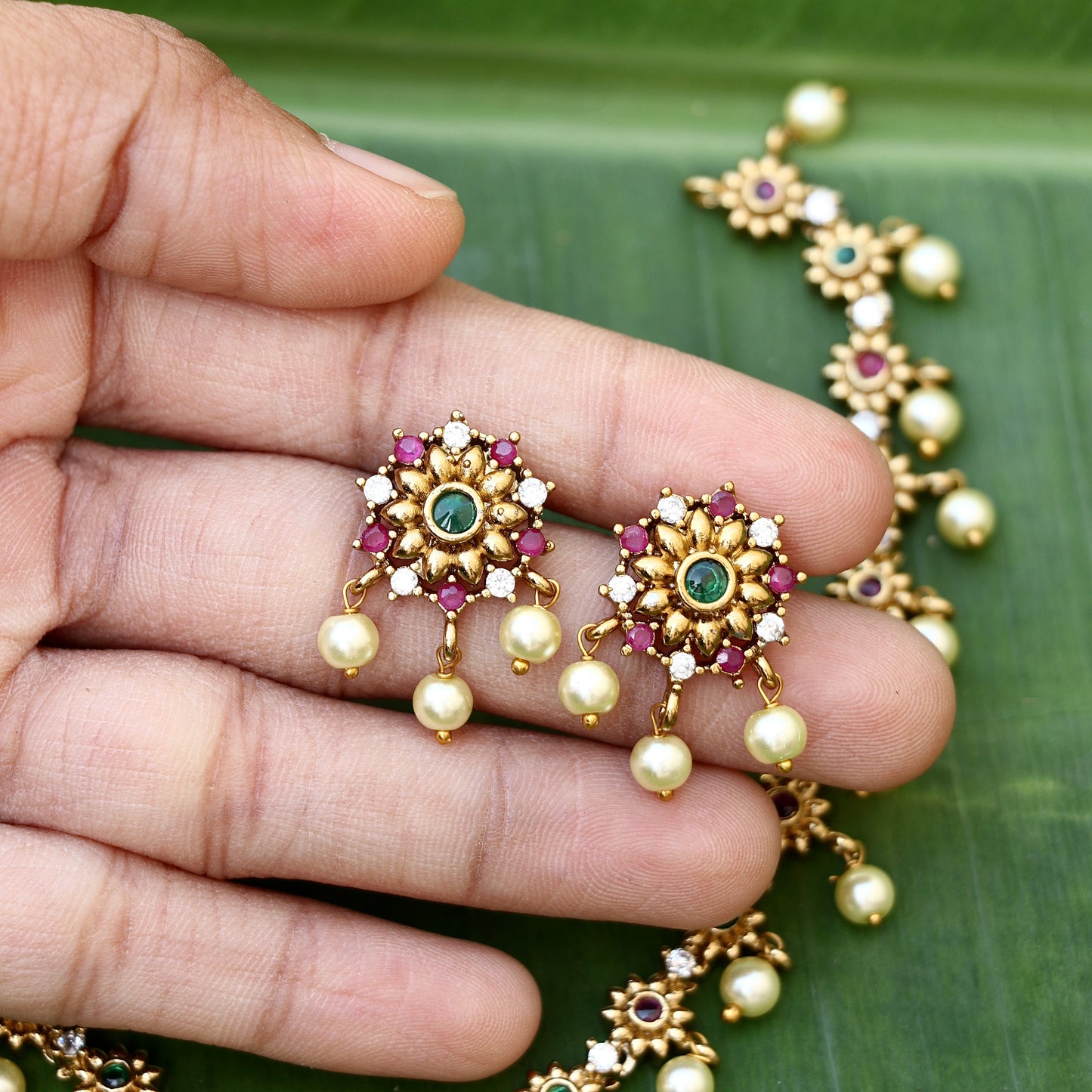 Pearl Stone Necklace