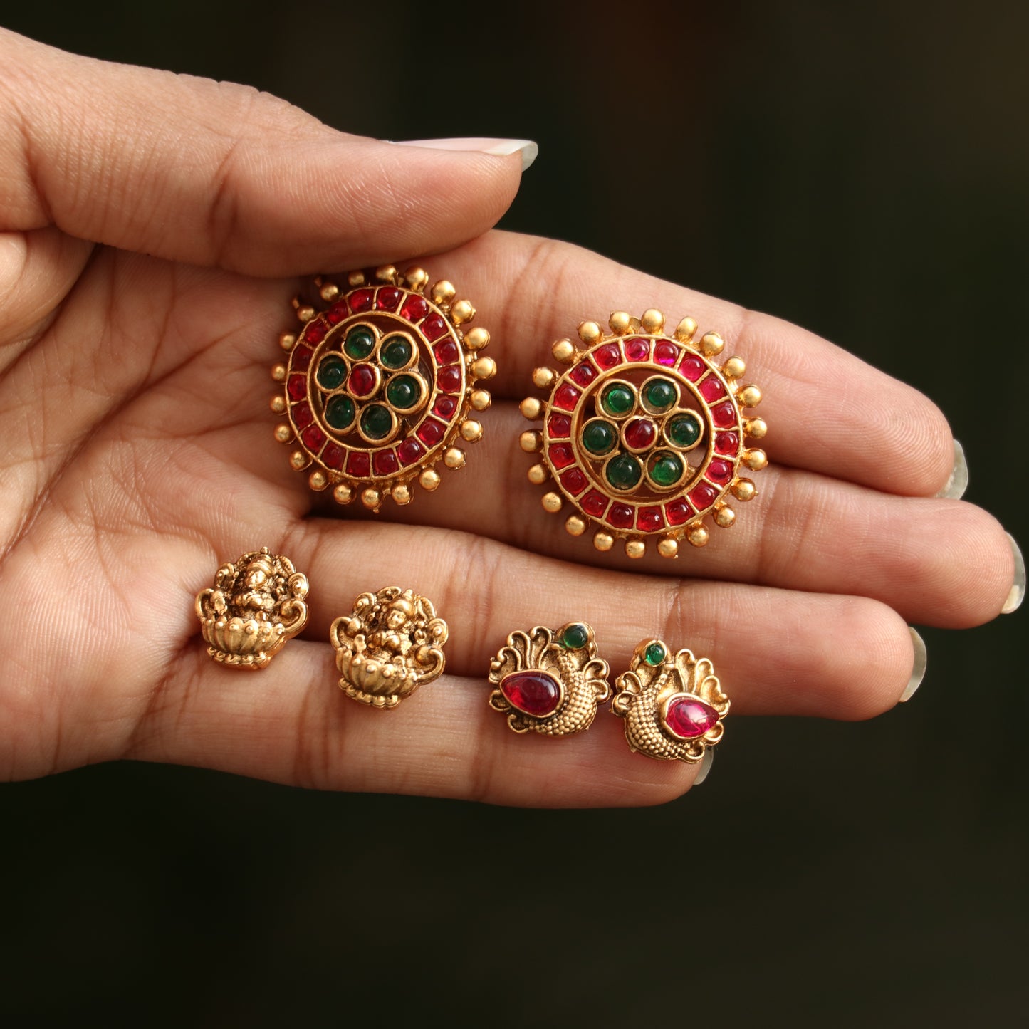 Antique Interchangeable Stud Earrings