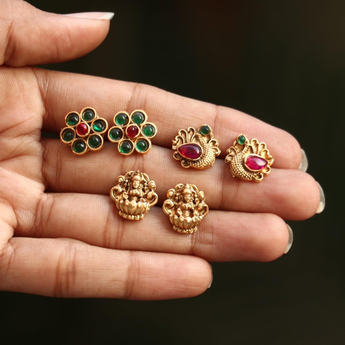 Antique Interchangeable Stud Earrings