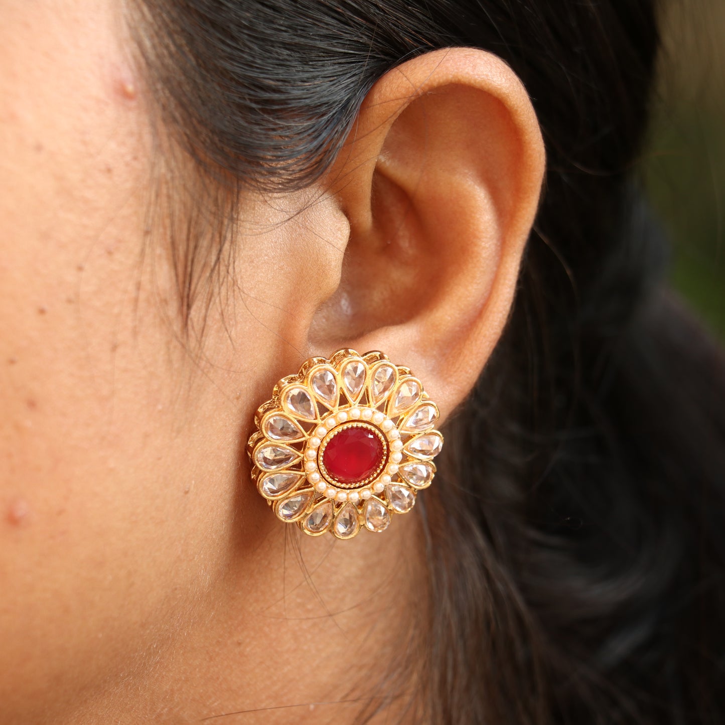 Interchangeable Earrings - Total 6 Colors