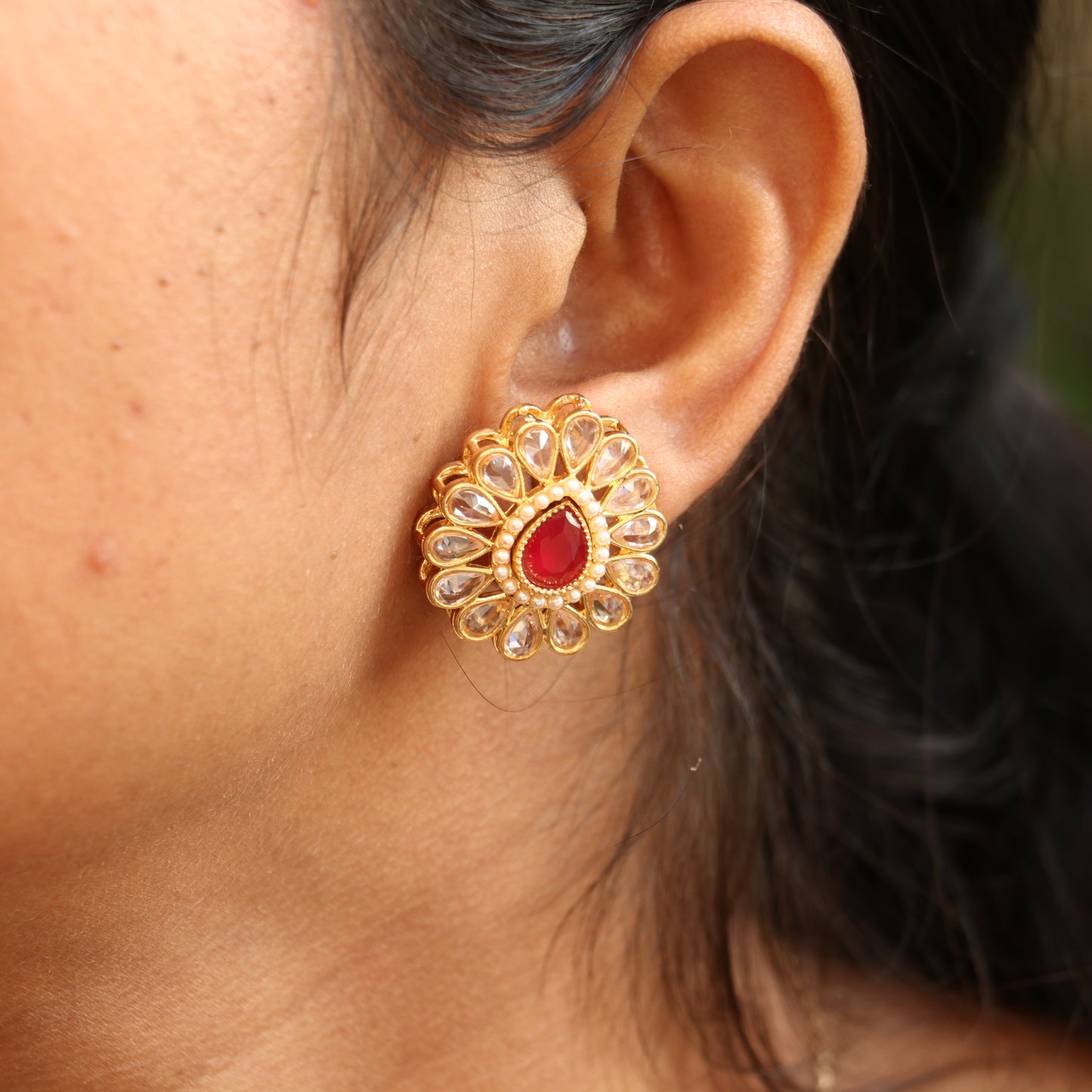 Interchangeable Earrings - Total 6 Colors