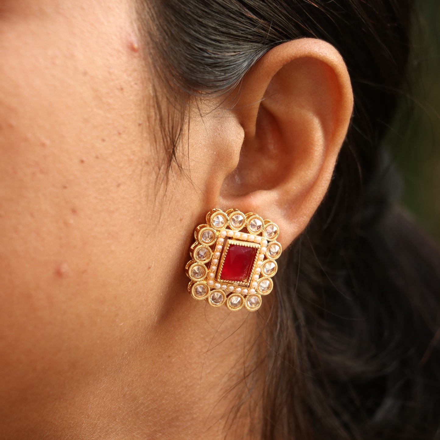 Interchangeable Stud Earrings